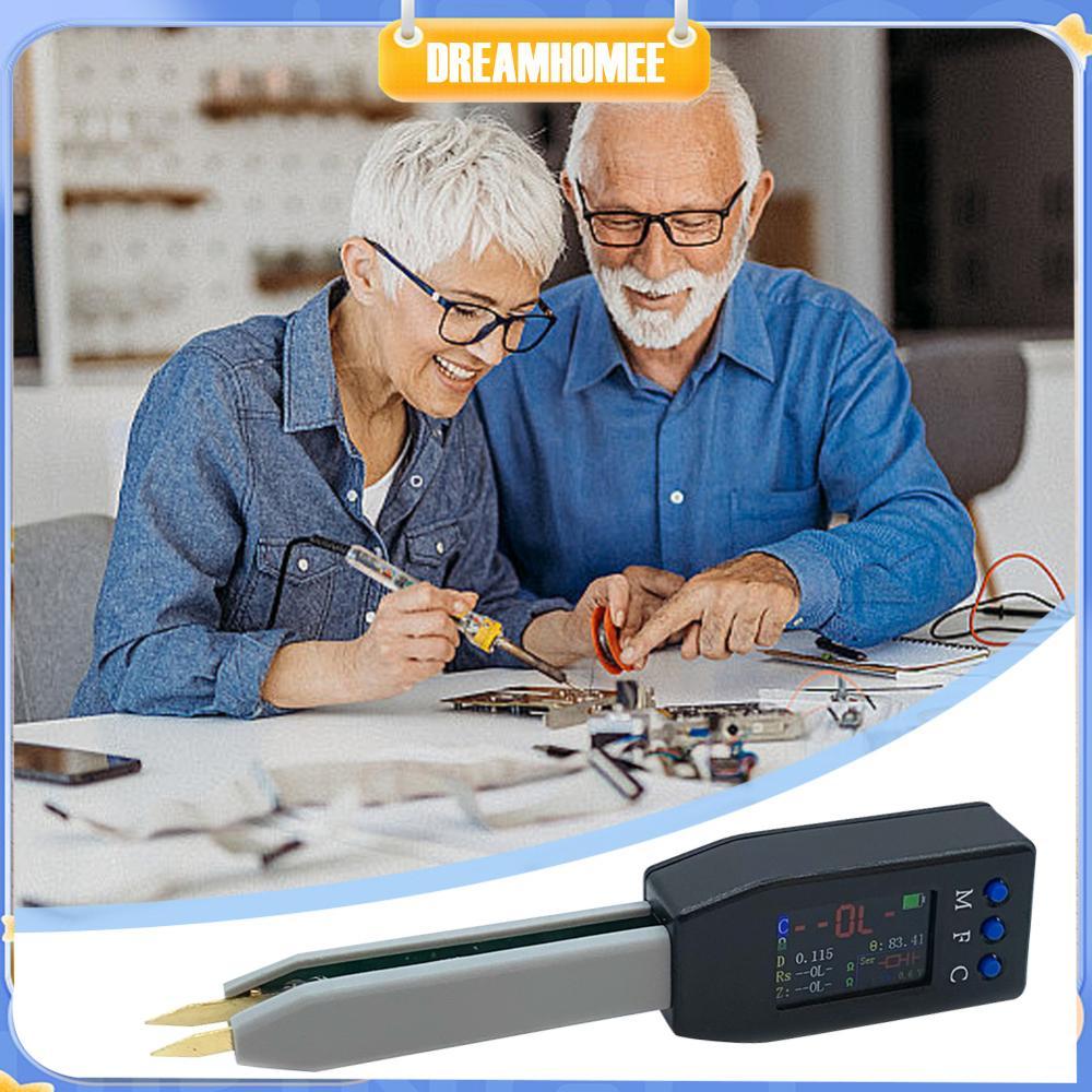 [dreamhomee.th] Mini Smart Bridge Tweezer LCR SMD ESR Tester LCR Meter Tweezer 100hZ/1KHz/10kHz SMD 