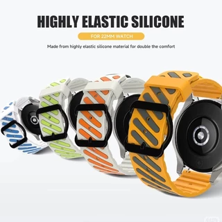 22 มม.สายคล้องคอซิลิโคนสําหรับ Huawei GT6/5/4 46 มม. Amazfit Balance 2/1 สําหรับ Garmin forerunner 265/965/970 สําหรับ Xiaomi นาฬิกา S5 S4 S3 สาย Band