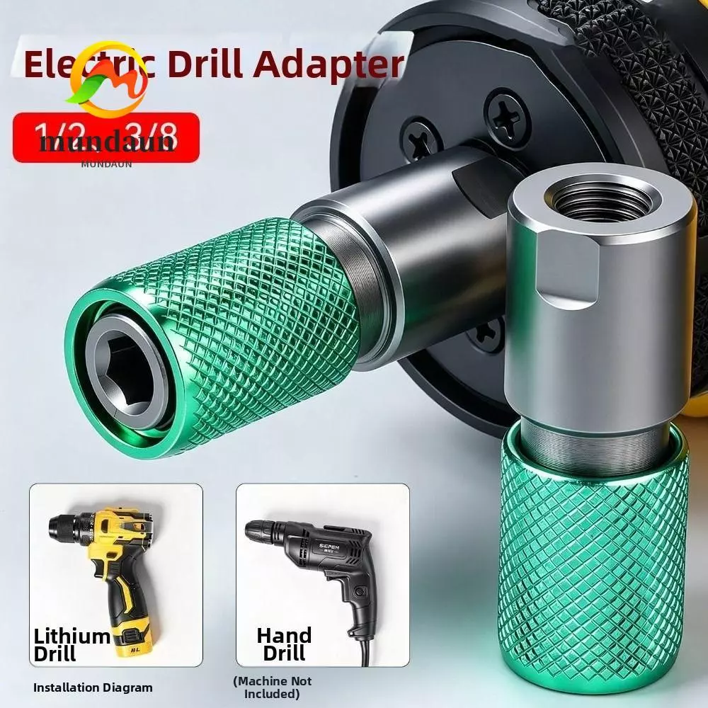 MUNDAUN อะแดปเตอร์หัวจับสว่าน, อะแดปเตอร์เครื่องบดมุมเปลี่ยนอย่างรวดเร็ว Hex Shank, หัวแปลงเครื่องมือล็อคอย่างรวดเร็วกันลื่น