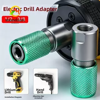 MUNDAUN อะแดปเตอร์หัวจับสว่าน, อะแดปเตอร์เครื่องบดมุมเปลี่ยนอย่างรวดเร็ว Hex Shank, หัวแปลงเครื่องมือล็อคอย่างรวดเร็วกันลื่น