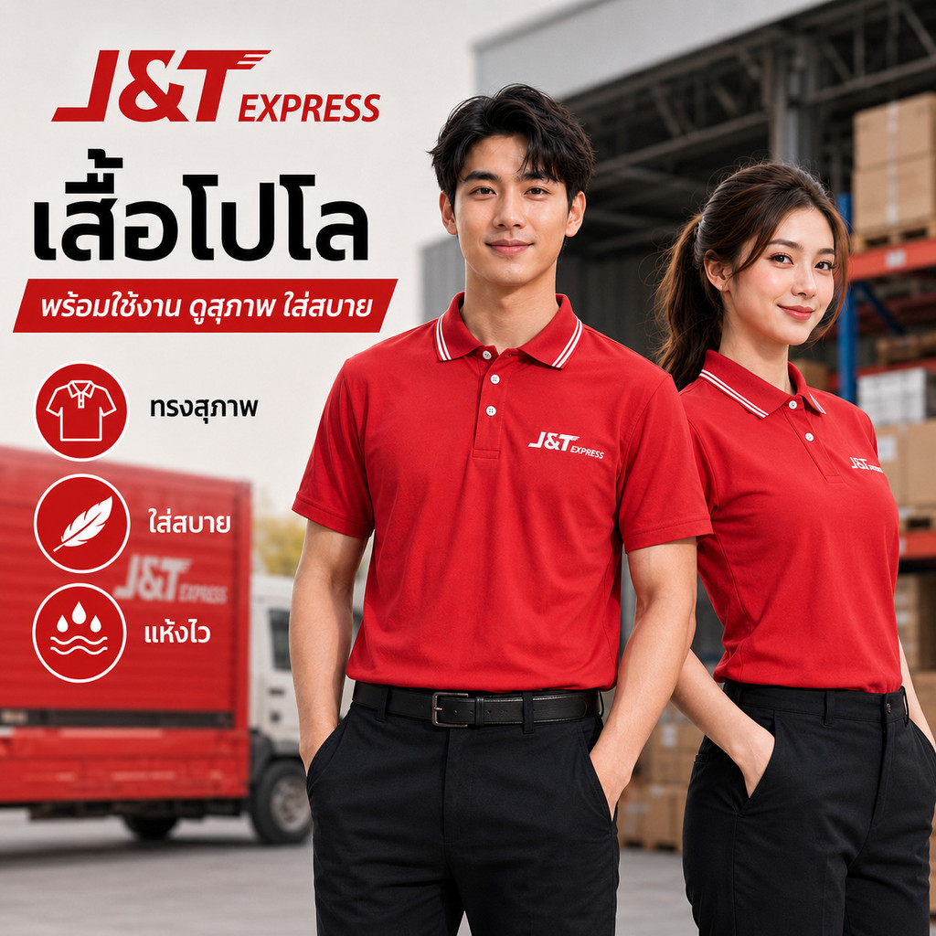 พร้อมส่ง!!  เสื้อโปโลสกรีนลาย JT คอปก แถบขาว เนื้อผ้าดีหนานุ่ม ใส่สบาย สีสด ตรงปก