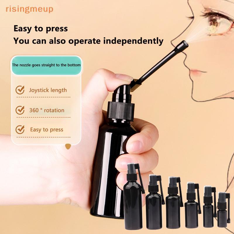[risingmeup] 10 Ml-100 Ml เปล่า PET Nasal Bottles Pump er Mist Nose Refillable Small Rotation Mist B