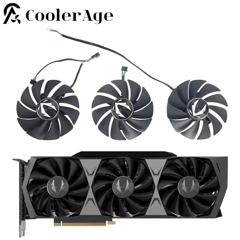 พัดลมการ์ดสําหรับ ZOTAC GAMING GeForce RTX 3070 Ti 3080 3090 Trinity OC 87 มม. GA92S2U RTX3070Ti RTX