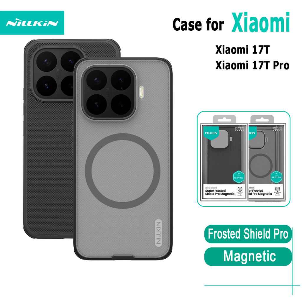 สําหรับ Xiaomi 17T / 17T Pro เคสโทรศัพท์ Nillkin Frosted Shield Pro เคสแม่เหล็กบางเฉียบกันกระแทกฝาหลัง