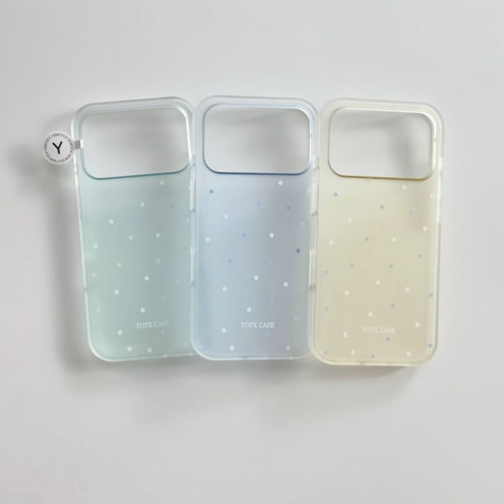 ลายจุดสดขนาดเล็กเหมาะสําหรับ Apple 17/16promax เคสโทรศัพท์ Apple 15/14/13 เคสโทรศัพท์ Frosted