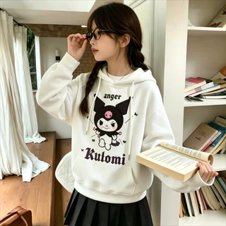 เสื้อฮู้ดเด็กคุโรมิ ส่งฟรี ราคาถูก น่ารัก คุโรมิ พิมพ์เสื้อผ้าเด็กผู้หญิง คลุมด้วยผ้า เสื้อกันหนาวแฟชั่นฤดูใบไม้ร่วงและฤดูหนาวเด็กชายขนาดกลาง สูงสุด