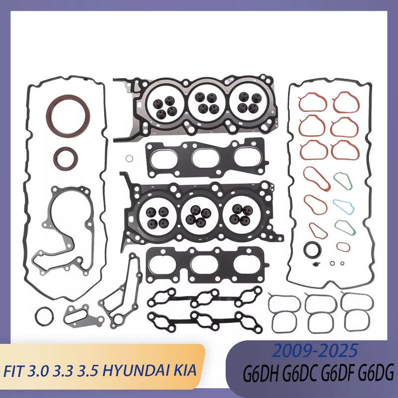 เครื่องยนต์ฝาสูบปะเก็นชุด Fit 3.0 3.3 3.5 L V6 G6DH G6DC G6DF GAS สําหรับ Hyundai GRANDEUR SONATA KI