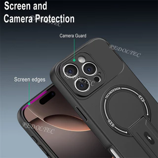 เคส VIVO V50 5G ใหม่แฟชั่นแม่เหล็กที่มองไม่เห็น Kickstand เคสโทรศัพท์ VIVOV50 Matte Soft Cover รองรับการชาร์จไร้สาย Anti-Drop Anti-Fingerprint ปลอก