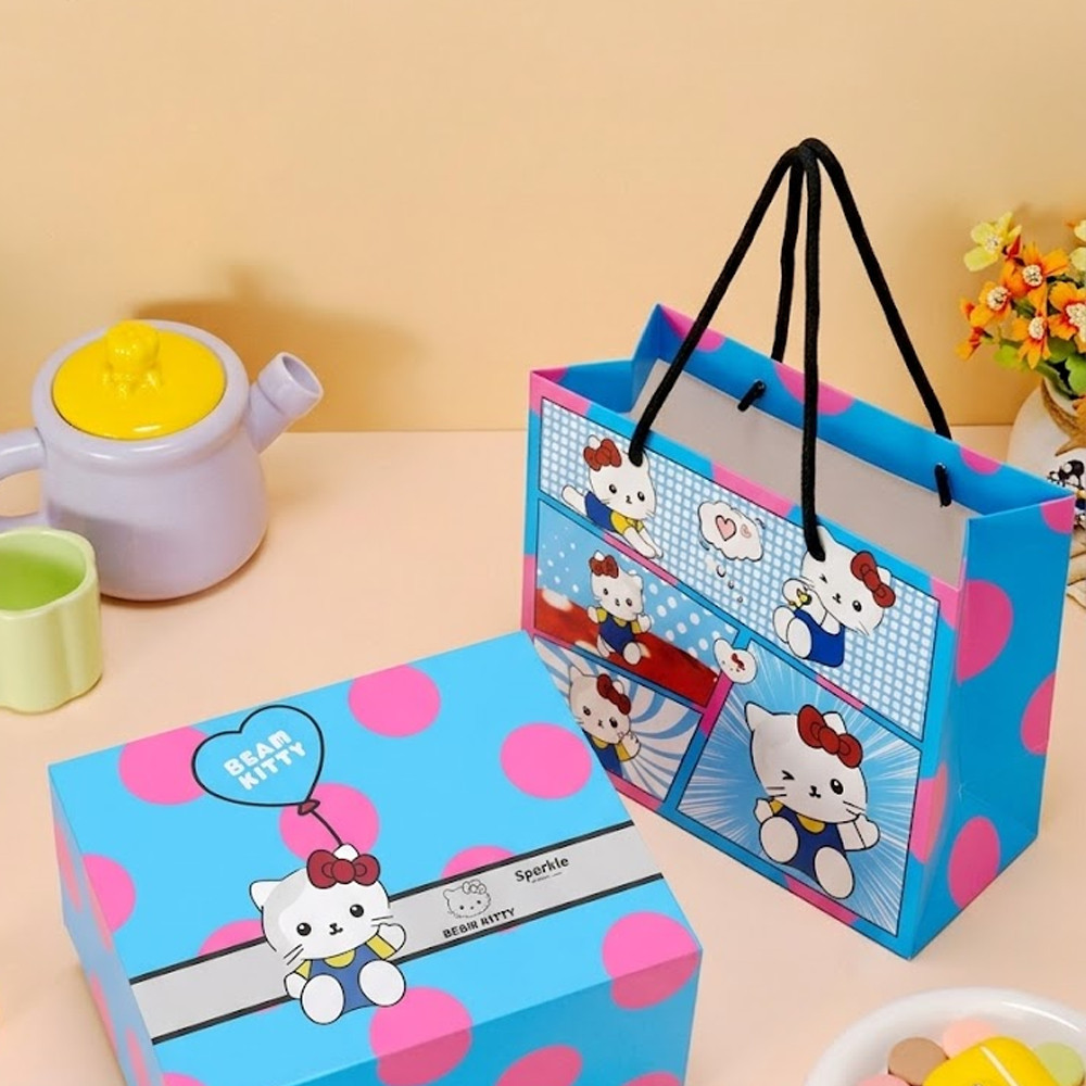 Beam Kitty กล่องของขวัญแบรนด์ ชุดรวมกล่องและถุงของขวัญ จำเป็นสำหรับของขวัญ