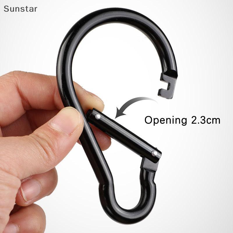 Sunstar อลูมิเนียม Carabiner Hooks Gourd Shape Non-loing Design ขนาดใหญ่เดินป่าตั้งแคมป์ Carabiner Qui Link Lo แหวน Carabiner Hook Nice