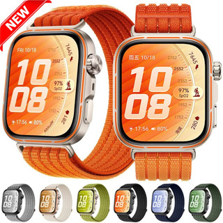 ไนลอนกีฬาห่วงทอสําหรับ HUAWEI FIT 5 Fit5 Pro นาฬิกา Fit4 Pro ถักสบาย Breathable สายรัดข้อมือสําหรับ Huawei นาฬิกา Fit 5 4 Fit3