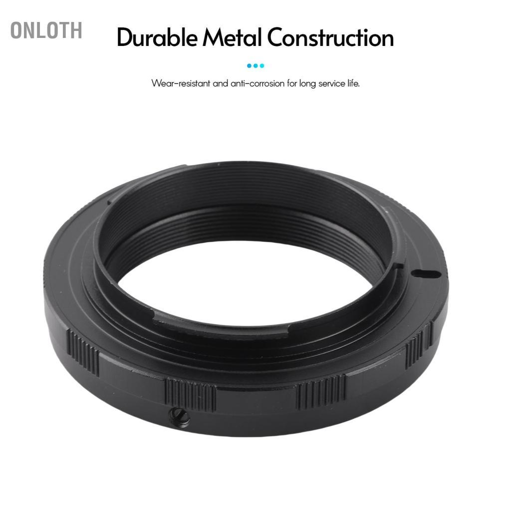 Onloth T2-PK โลหะเลนส์อะแดปเตอร์แหวน T/T2 สำหรับ Pentax K-70/K-50/K-30/K-500/K-1 /K-3/K-3 II/K-5 IIs