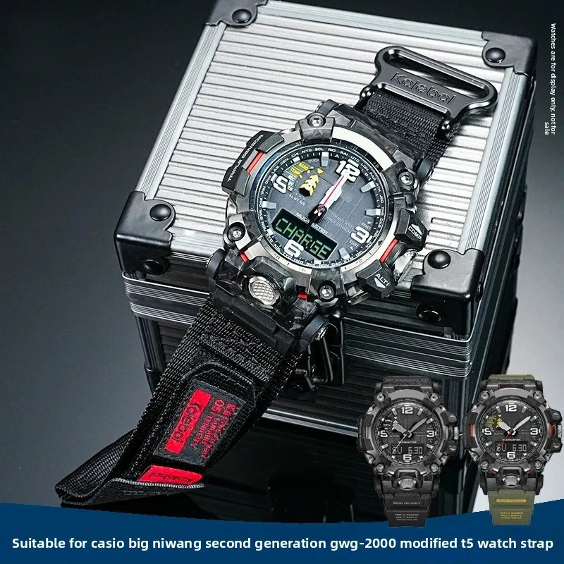 GWG 2000 สายนาฬิกาไนลอนสําหรับ CASIO G-SHOCK Big Mud King GWG-2000 GWG-2040 ผู้ชายกีฬากันน้ําผ้าใบสา