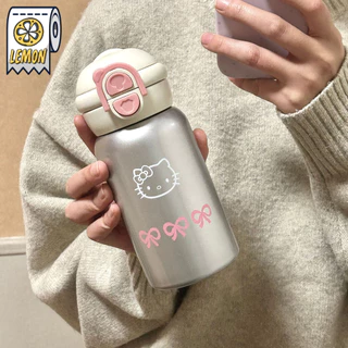 แก้วสะแตนเลสเก็บความเย็น304 ลายการ์ตูนน่ารัก พร้อมหลอดดูด ขนาด500ml