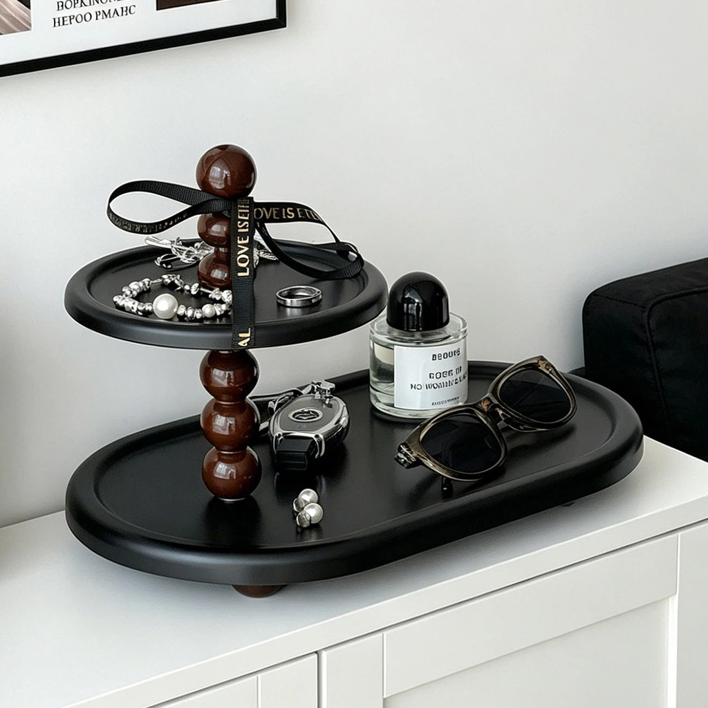Entrance Key Storage Rack เครื่องประดับห้องนอนสร้อยคอน้ําหอมชั้นวางเดสก์ท็อป Niche ตกแต่งเครื่องประดับ