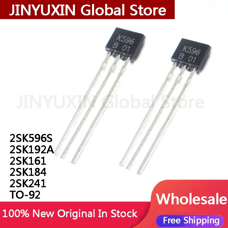 10 ชิ้น 2SK596S 2SK596 K596 2SK192A 2SK161 2SK184 2SK241 TO-92 ในสต็อกขายส่ง