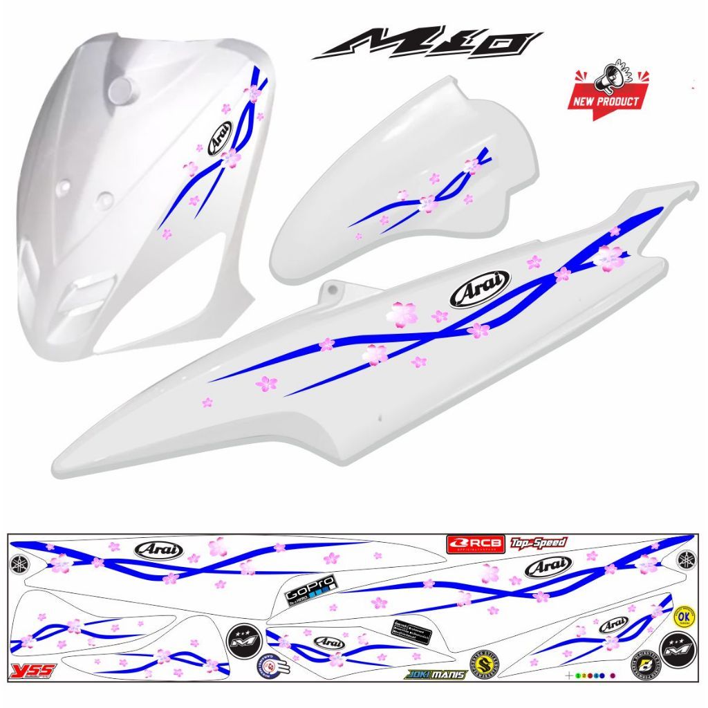 สติ๊กเกอร์ STRIPING VARIATION MIO OLD MIO CARBON 110 สติ๊กเกอร์