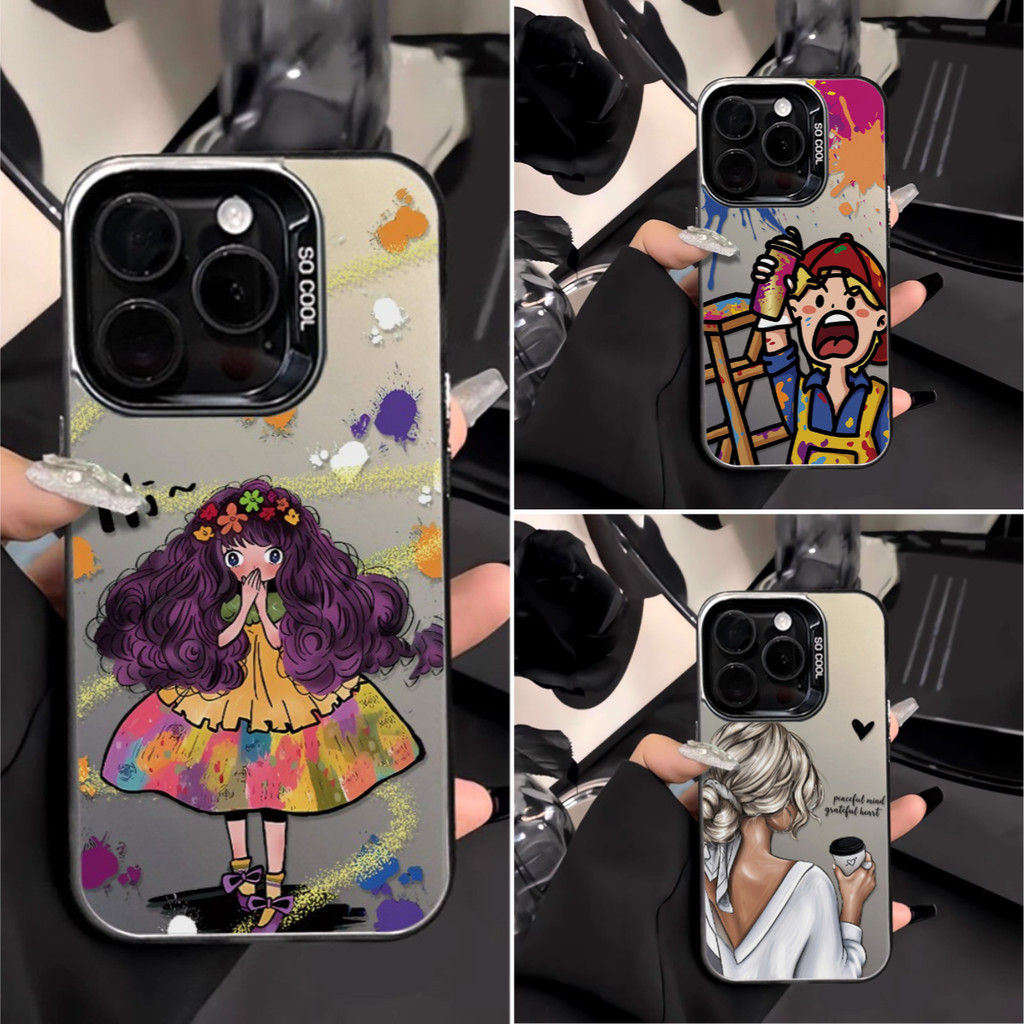 การ์ตูนเด็กผู้หญิง IMD เคส For Vivo Y19S Y21 Y21S Y03 Y17S Y28 V50 V50E Y15S Y16 Y22 Y19 Y36 เคสโทรศัพท์ เปลือกแข็ง Case