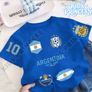 COD KIDS PRINCESS 2026 world cup jersey เสื้อแข่ง kids fashion เสื้อเชิ้ตเด็ก เสื้อแขนสั้นเด็ก ทรงหลวม ใส่สบาย W195