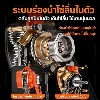 รอกโซ่ งานญี่ปุ่นแท้ 1, 2,3,5 ตัน 1.5-3 เมตร รอกโซ่แบบมือโยก G80 เหล็กแมงกานีส โซ่ใช้งานราบลื่นและไม่ติดขัด