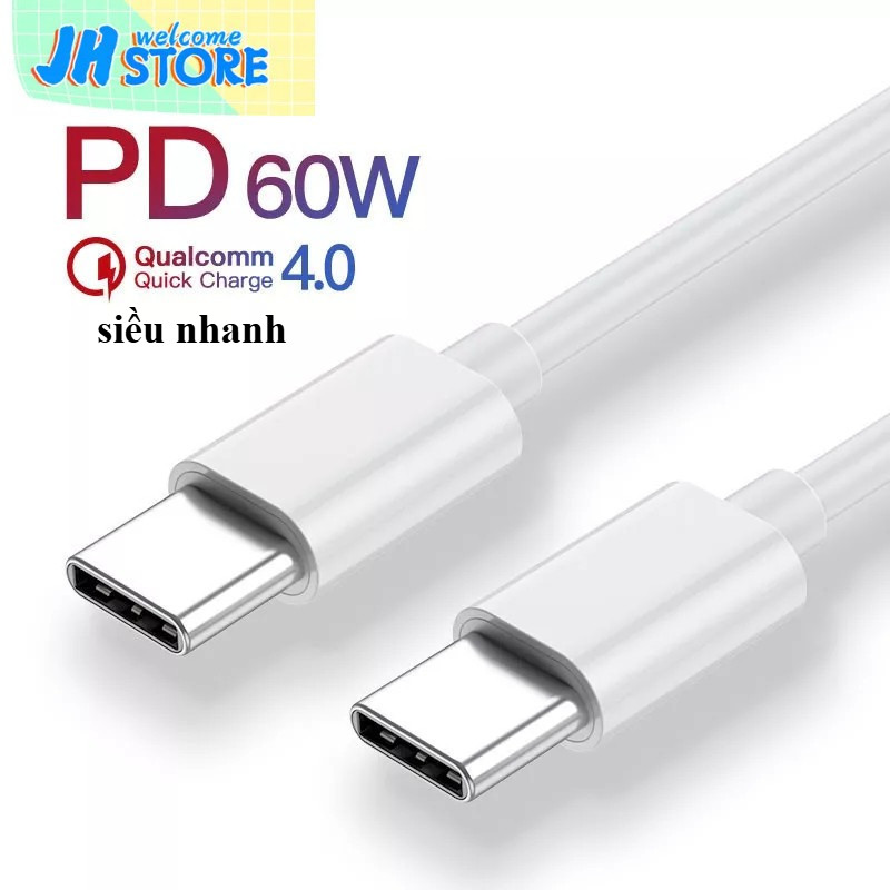 % 44USB Type C PD QC 4.0 สายชาร์จเร็วสําหรับ Samsung Xiaomi Redmi 60W