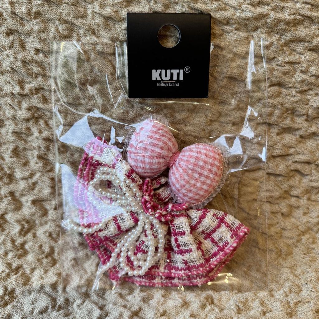 [เสื้อผ้าเท่านั้น] LABUBU Doll Clothes LABUBU กระโปรงเปลี่ยนได้สไตล์ตรวจสอบเสื้อผ้าขนาดเล็ก 4H3F