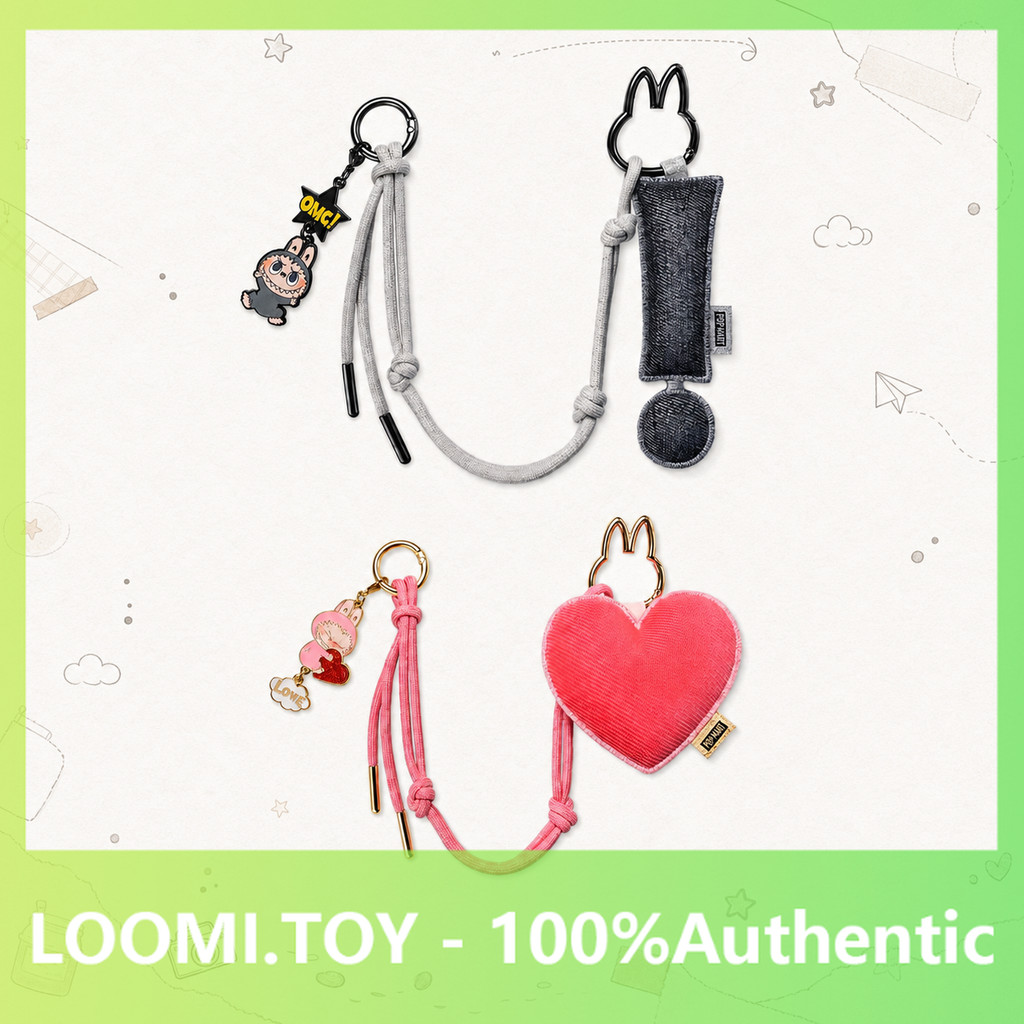 [secret] POPMART LABUBU LABUBU Heart Bottom Code Series Letter Pendant Mystery Box อินเทรนด์เล่นเครื