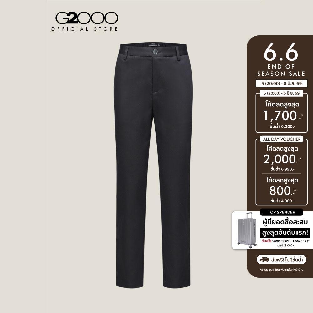 G2000 กางเกงขายาวสำหรับผู้หญิง Cropped Cigarette Shape รุ่น 5126207699 BLACK