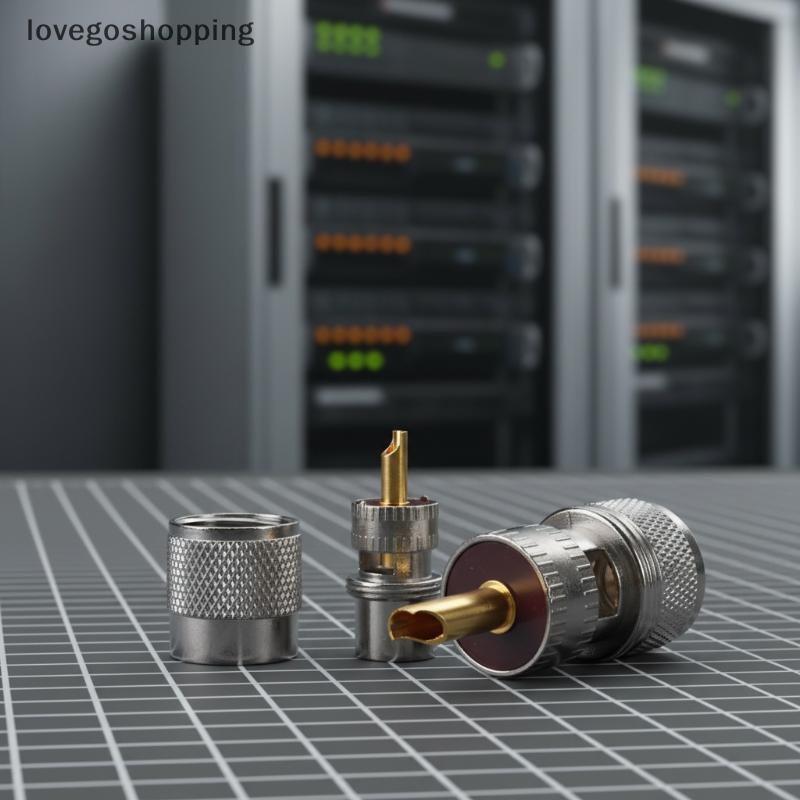 [LGO] ปลั๊กขั้วต่อ PL259 ที่มีความแม่นยําสําหรับ RG8X RG213 เหมาะสําหรับวิทยุสมัครเล่นและโครงการเครื
