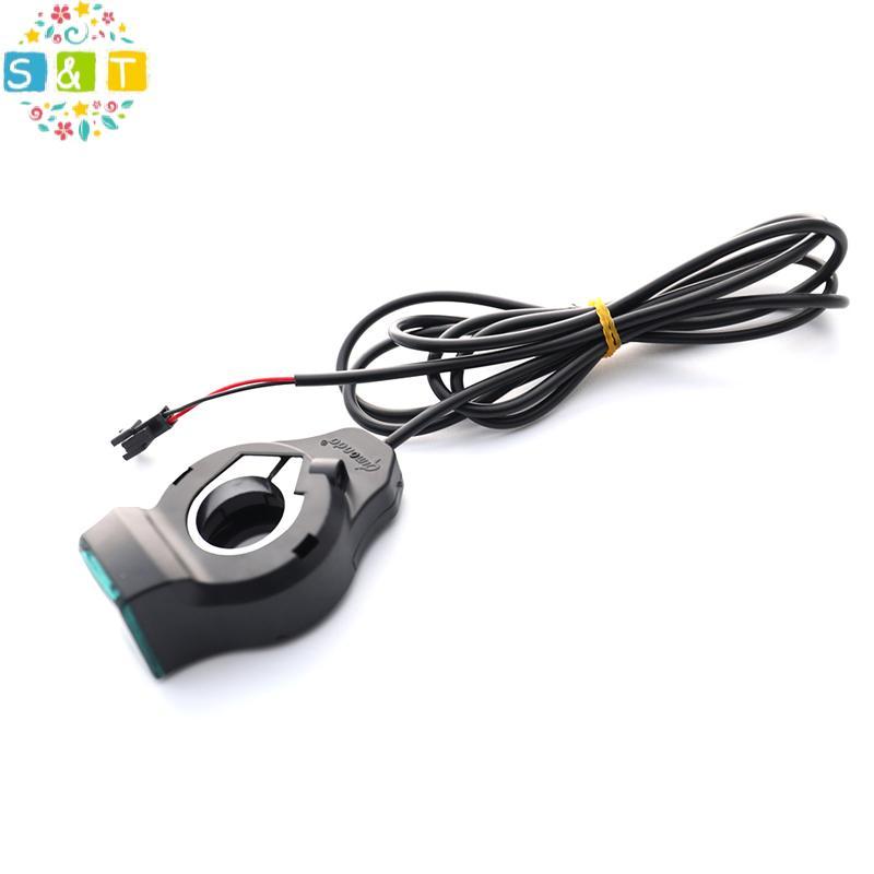 [S&T] 12-99V ไฟฟ้าจักรยานแรงดันไฟฟ้าจอแสดงผลแฮนด์โวลต์มิเตอร์สําหรับ E-bike {th}