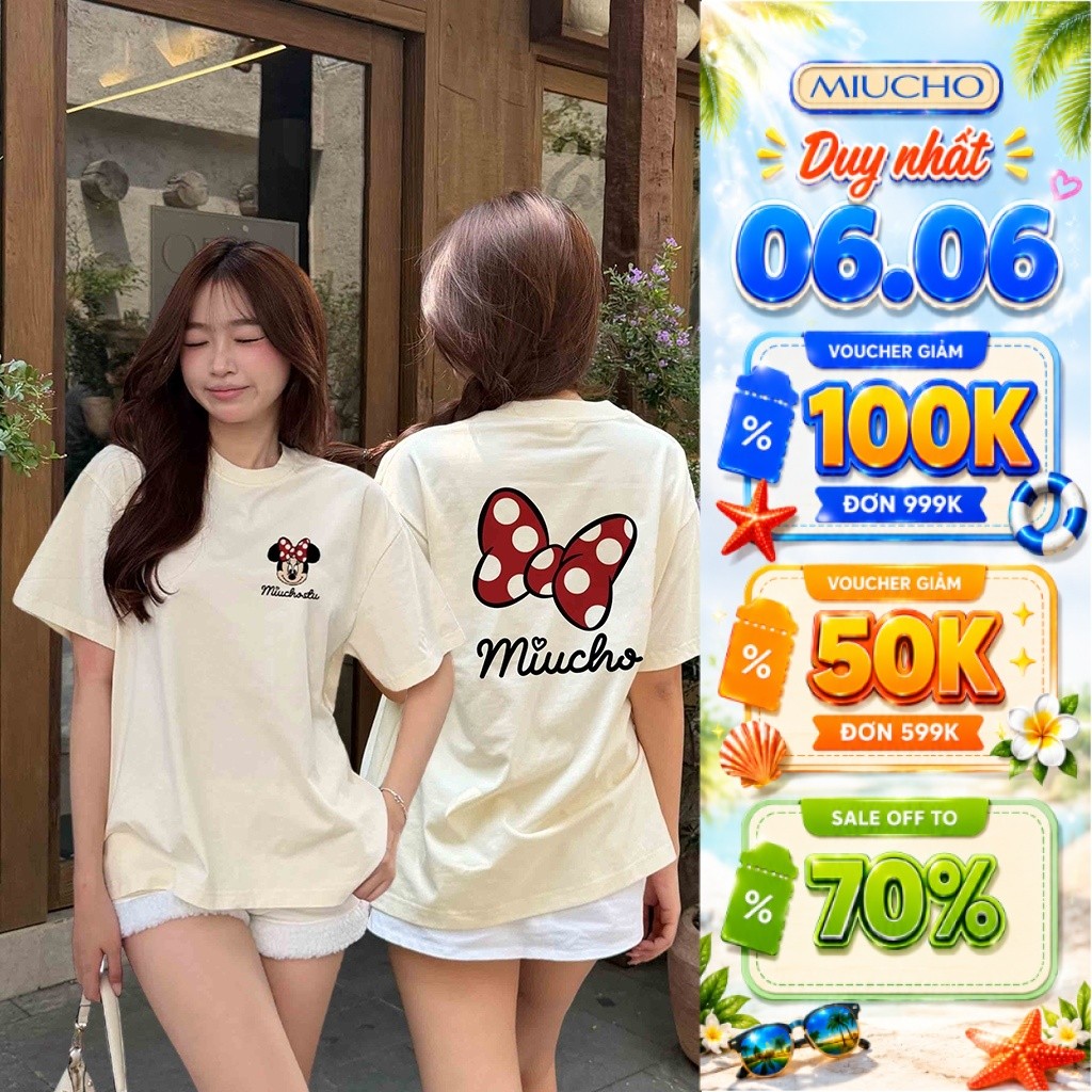 เสื้อยืดผู้หญิง Cute boxy kitty Miucho 3482