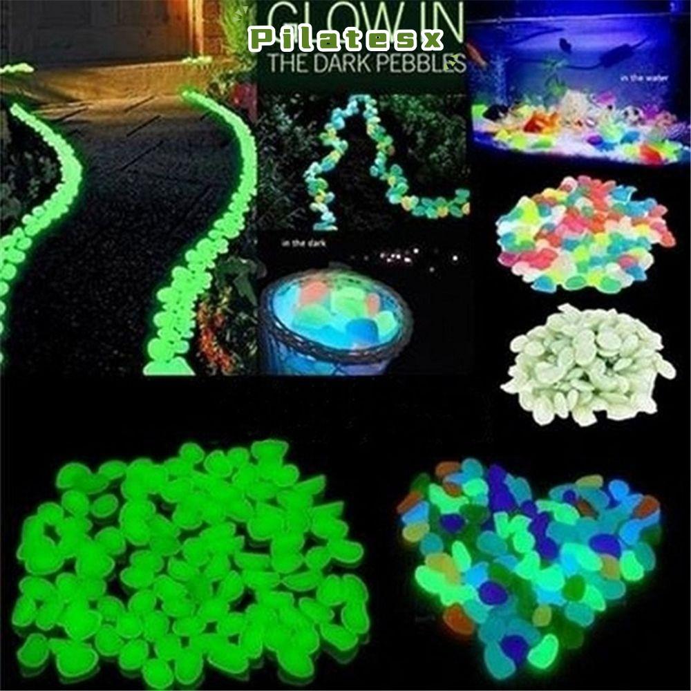 PILATESX 10 ชิ้นหินส่องสว่าง, 4.5 ซม.ตกแต่งสวน Luminous Pebbles, ตกแต่งเรืองแสงในที่มืดกรวดใหญ่ลานหินขนาดใหญ่