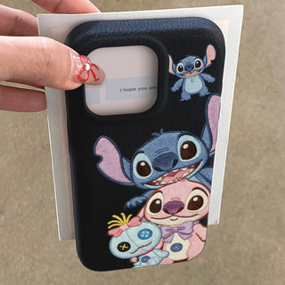 CASINGBOO - Pola Boneka Kain Angie Kecil.Casing HP Untuk iPhone 17 11 13 15 14 16 12 Pro MAX 14 15 16 Plus XR XS MAX 7+ 8Plus Casing ponsel anti jatuh berbahan silikon lembut bertekstur kulit imitasi
