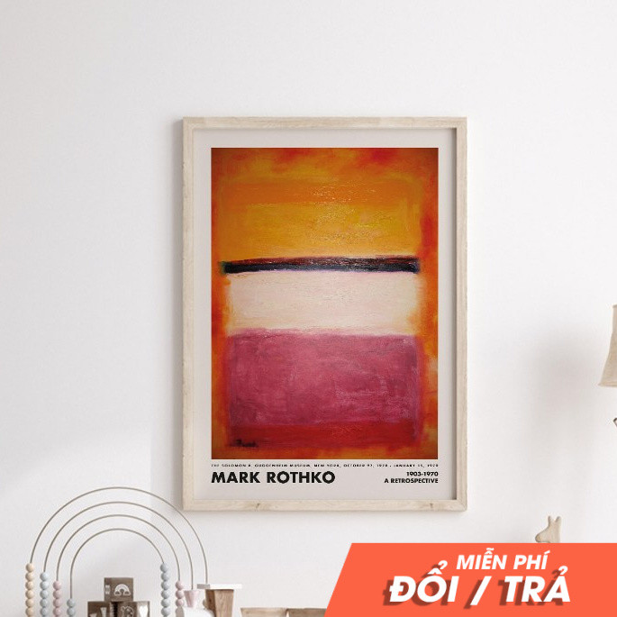 ภาพสีน้ํามัน, Mark Rothko Print, Minimalist Abstract Poster, Museum Wall Art, Abstract Printable Art
