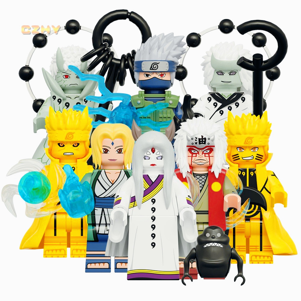 ญี่ปุ่นอะนิเมะ Hatake Kakashi Kurama Obito Madara Jiraiya Kaguya Minato Figures Building Blocks สําห