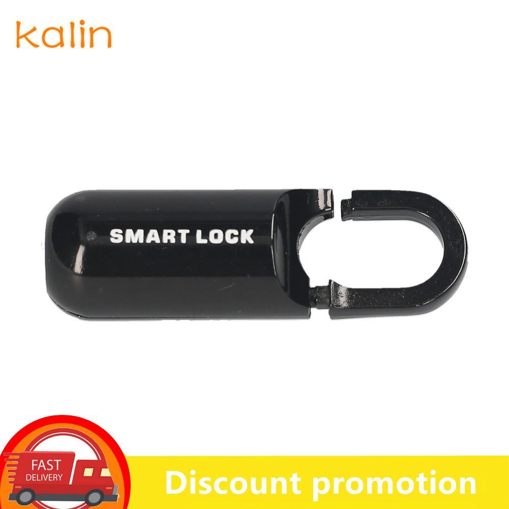 Kalin-th Kalin-th Professional Biometric Smart Keyless Padlock 0.3 วินาทีปลดล็อคได้อย่างรวดเร็วล็อคลายนิ้วมือสำหรับตู้กระเป๋าเดินทางกระเป๋านักเรียนกระเป๋าเดินทางชุดเครื่องมือจักรยาน (สีดำ)