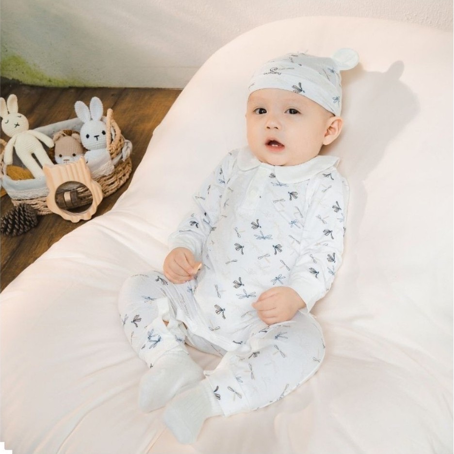 บูเบบี้ บูเบบี้ บูเบบี้ | ชุดจั๊มสูทเด็กแรกเกิดแขนยาว Peterpan Dona - Babus BBB2103DN | เสื้อผ้า เสื