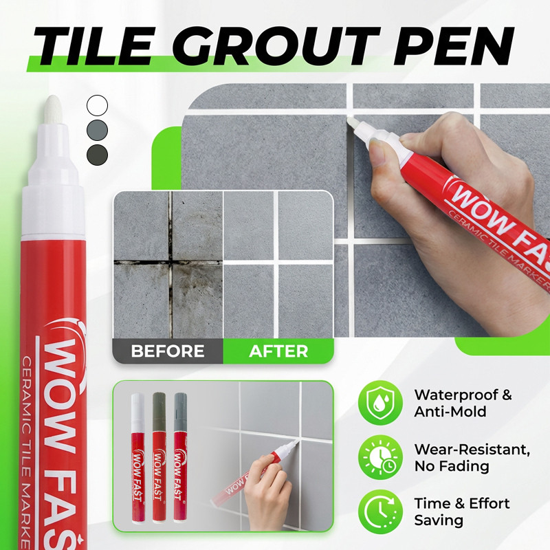 Waterproof & Instant RepairTile Gap Filler Pen/Grout Repair Pen/Tile Sealer Penutup Jubin