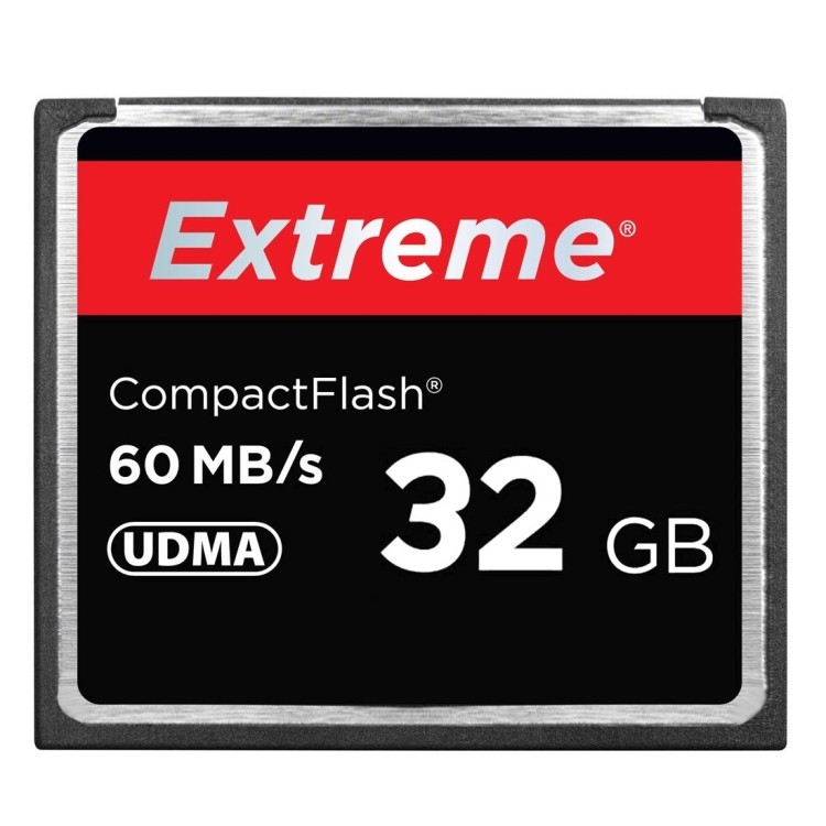 คุณภาพดี 32GB Extreme Compact Flash Card ความเร็วในการอ่าน 400X สูงสุด 60 MB/S (ความจุจริง 100%)