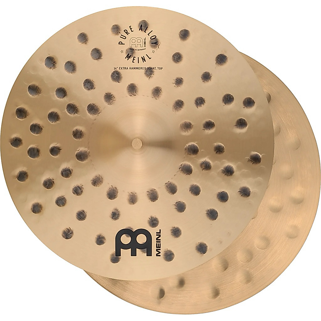 MEINL Cymbals Pure Alloy Extra Hammered Hihat - 14" (PA14EHH)