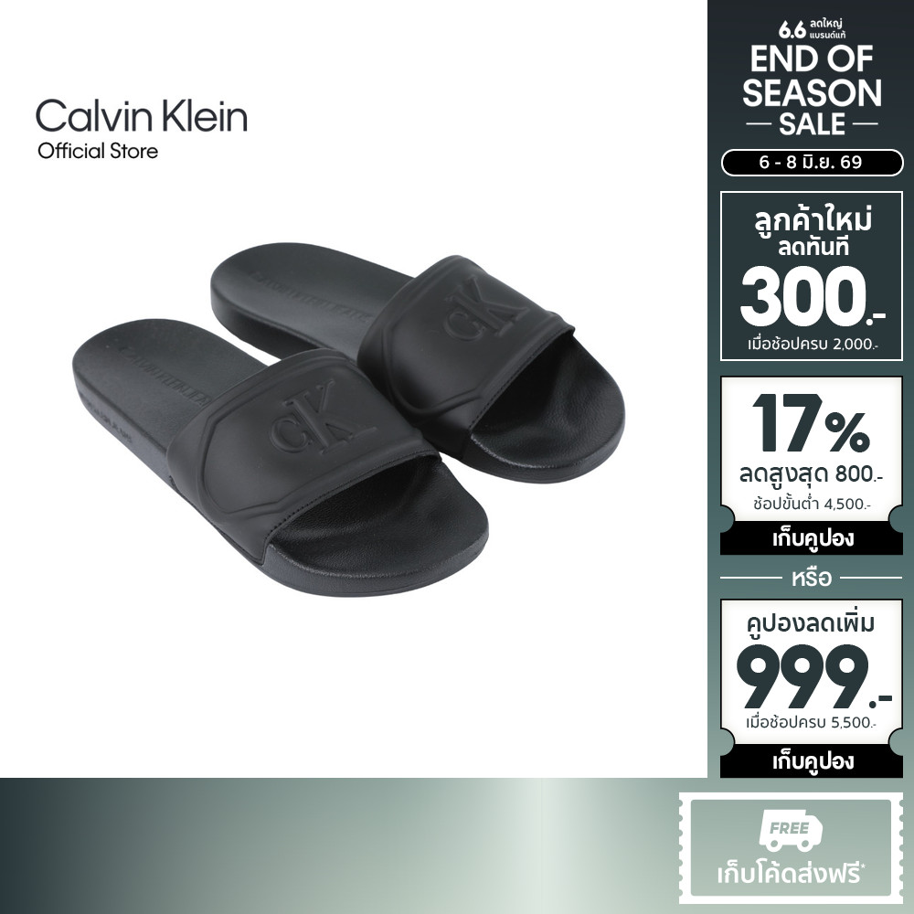 CALVIN KLEIN รองเท้าแตะผู้หญิง รุ่น ZW02865 0GJ-สีดำ