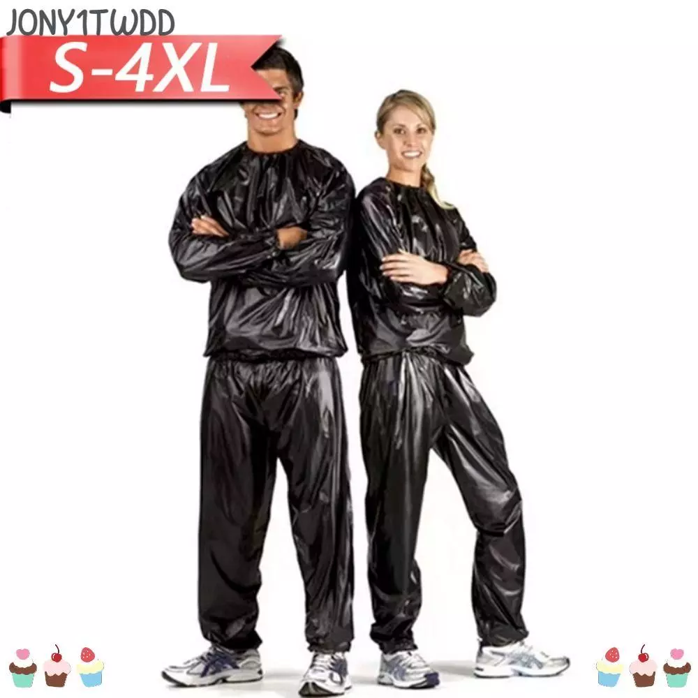 JONY1TWDD ชุดเหงื่อซาวน่า, ลดน้ําหนัก Heavy Duty ชุดออกกําลังกาย, Hoodies Fitness S-4XL Anti-Rip ชุดกีฬาซาวน่าฟิตเนสยิม