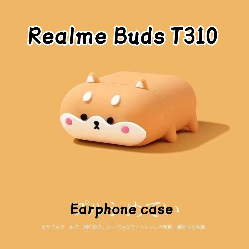 Case Home สําหรับ Realme Buds T310 Case Casing Soft Silicone Headphone Collection Case Anti-fall การ