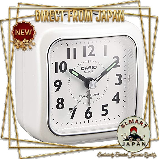 [Direct From Japan] CASIO Alarm Clock, Alarm Clock, Analog, Small Size, Light, Black, Black, Simple TQ-157-1BJF