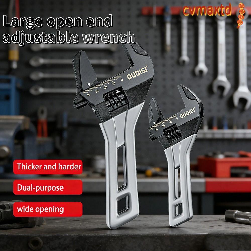 ICVMAX 1 ชิ้น Universal Spanner, Mini 5/6/8 นิ้วประแจปรับได้,ทนทานขนาดใหญ่เปิดเหล็ก 0-45 มม.สั้นเครื่องมือสําหรับท่อห้องน้ํา
