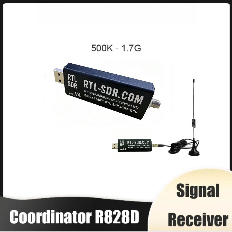 RTL-SDR Blog V4C โมดูลรับสัญญาณ R828D RTL2832U 1PPM TCXO SMA อินเทอร์เฟซ USB-C รุ่น Professional วิท