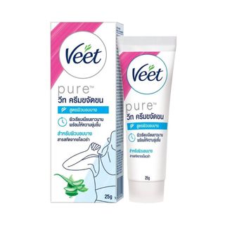 วีท ครีมขจัดขนสำหรับผิวบอบบาง Veet Hair Removal Cream Sensitive Skin 25ml.