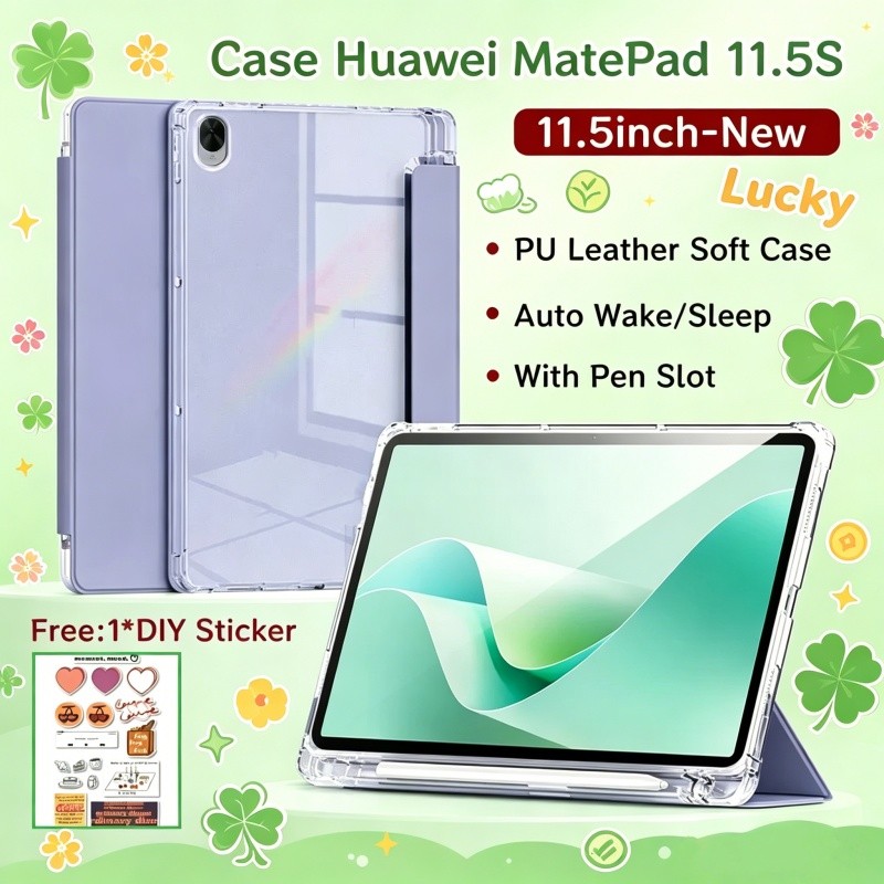 เคส Huawei MatePad 11.5S 2026 ใหม่ Flip Casing HUAWEI MatePad 11.5 นิ้ว Soft Case Auto Wake/Sleep Ta