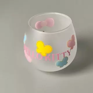 แก้วน้ํา Hello Kitty ยุคกลางน่ารักแก้วการ์ตูนแก้วฝ้า Hello Kitty มูลค่าสูง