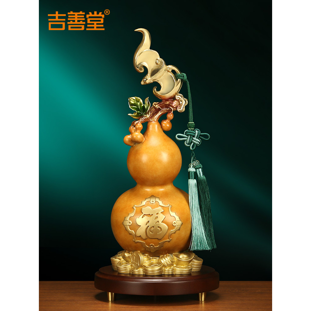 Jishantang < Hongfu Qitian > เครื่องประดับมะระทองแดงห้องนั่งเล่นในบ้านทางเข้า Bogu เครื่องประดับกรอบ